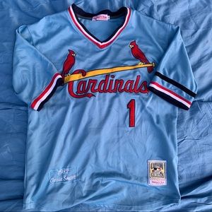 Ozzie Smith St. Louis Cardinals throwback jersey